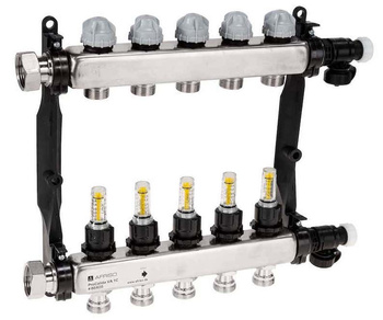 ProCalida VA 1C ze stali nierdzewnej, 5 obiegów, nakrętki G1'', 0,5 ÷ 4,0 l/min