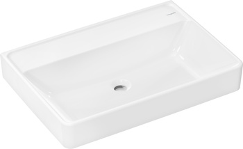 HG Xanuia Q Umywalka wisząca 700/480 bez otworu na baterię, bez przelewu, SmartClean, Biały