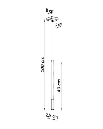 Lampa wisząca MOZAICA 1 czarny/złoto