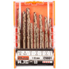 WIERTŁA DO METALU KOBALTOWE 1-10 MM 19 ELEM. PLASTIKOWE PUDEŁKO