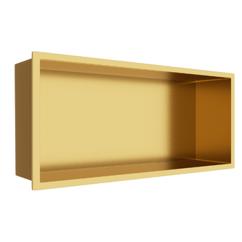 WALL-BOX ONE Gold Półka wnękowa ze stali nierdzewnej złota 45x20x10 cm