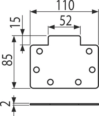 Zaślepka do odpływu szczelinowego, stal nierdzewna AISI 304