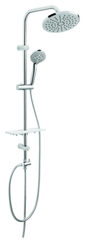 RONDO LUX zestaw natryskowy z deszczownią, chrom