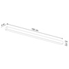 Plafon PINNE 150 czarny 4000K