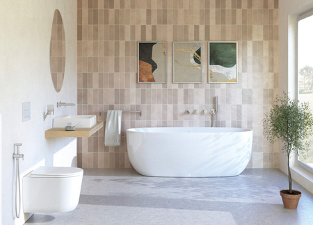 Miska WC z deską bezkołnierzowa - spłukiwanie wirowe biały biały CDJD6ZPW