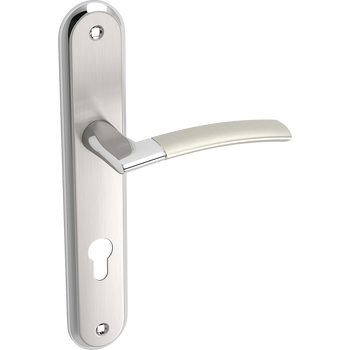 LUXOR klamka na szyldzie długim na wkładkę