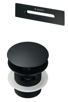 Zestaw akcesoriów do wanny - korek i przelew nero KYY N10B