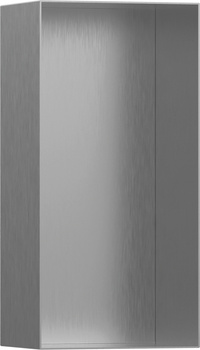 HG XtraStoris Minimalistic Wnęka ścienna bez ozdobnej ramki 300/150/100, Stal Szlachetna Szczotkowana