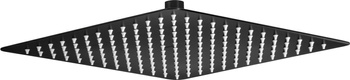 Głowica prysznicowa stalowa - 250x250 mm nero NAC 202K