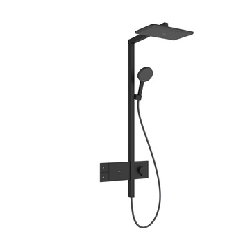 HG Raindance Alive Q Komplet prysznicowy 210/340 1jet z termostatem ShowerSelect Comfort, Czarny Matowy