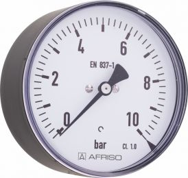 Manometr standardowy RF 63, D211, fi63 mm, -1÷0 bar, G1/4", ax, kl. 1,6
