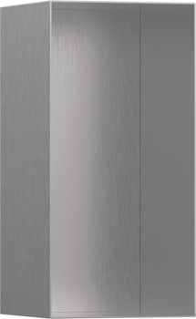 HG XtraStoris Minimalistic Wnęka ścienna bez ozdobnej ramki 300/150/140, Stal Szlachetna Szczotkowana