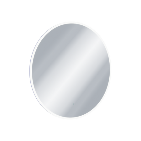 EXCELLENT Lumiro lustro łazienkowe 80 cm okrągłe oświetlenie LED mata grzewcza, rama akrylowa DOEX.LU080.AC