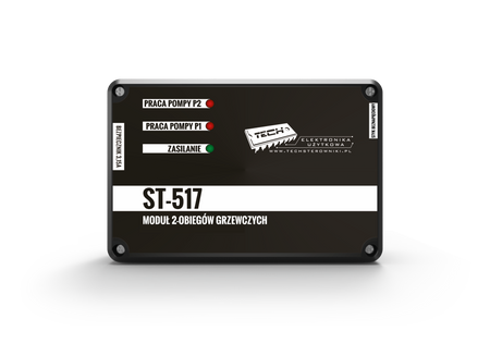 Integrator obiegów grzewczych - ST-517 - Sterownik na 2 pompy CO