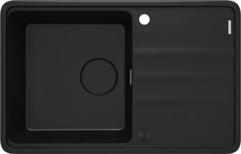 Zlewozmywak granitowy 1-komorowy z ociekaczem nero nero ZKM N113