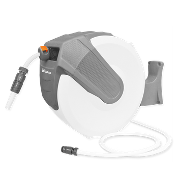 WHITE LINE bęben automatyczny z wężem 1/2" - 35m i akcesoriami