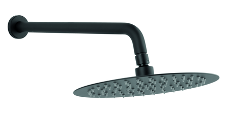 Zestaw natryskowy z deszczownią 250mm slim, czarny