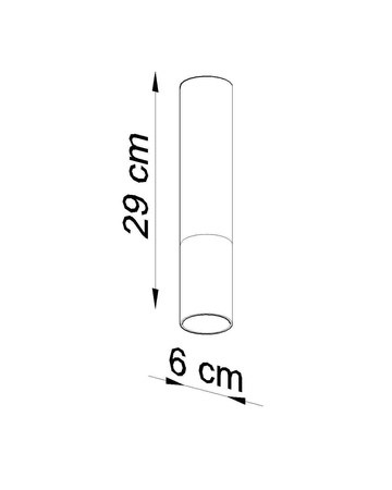 Plafon LOOPEZ czarny/miedź