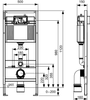 Stelaż podtynkowy WC TECEbase 9400407 1120 mm ze spłuczką