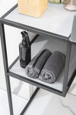 Półka kamienna do konsoli lub słupka - system modułowy szary mat CBL S30B
