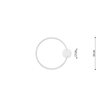 Plafon RIO 55 biały LED 4000K