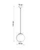 Lampa wisząca UGO 20 chrom
