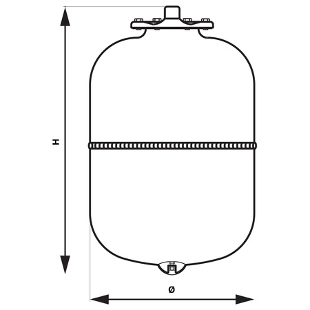 Belka rozdzielacza 1", rozstaw podłączeń 100 mm, 2-drogowa