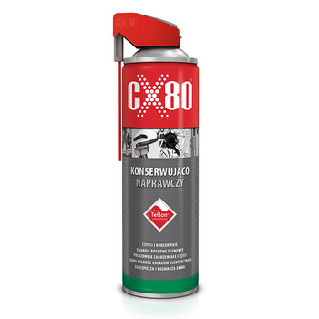 CX80 Płyn Konserwująco-Naprawczy TEFLON WIELOFUNKCYJNY DUO-SPRAY 500 ml