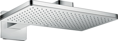 AX ShowerSolutions Głowica prysznicowa 460/300 1jet z ramieniem prysznicowym, rozeta softsquare, Chrom