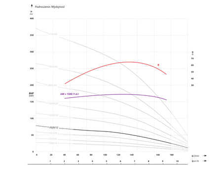 4 FP4 F020 (1,5 kW, 230 V) pompa głębinowa