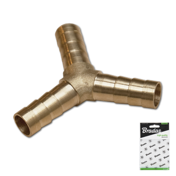 Trójnik Y na wąż 12mm MOSIĄDZ
