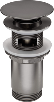 Korek do umywalki lub bidetu z tuleją - uniwersalny titanium NHC D10U