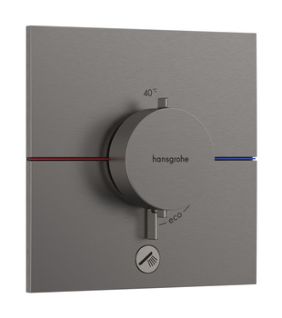 HG ShowerSelect Comfort E Bateria termostatyczna do 1 odbiornika z dodatkowym wyjściem, podtynkowa, Czarny Chrom Szczotkowany