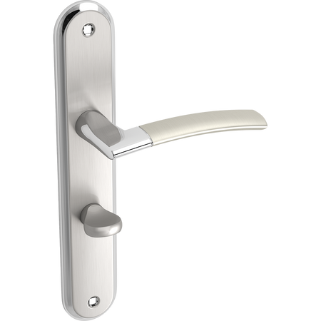 LUXOR klamka na szyldzie długim WC