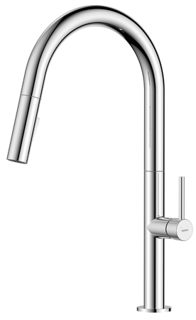LIQUID bateria zlewozmywakowa z wyciąganą wylewką 2-funkcyjna, chrom