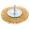 SZCZOTKA DO WIERT. TARCZOWA 100 MM MOSIĄDZOWANA