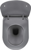 Miska WC wisząca bezkołnierzowa antracyt, titanium CDE DZPW