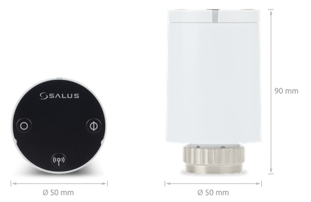 Salus elektroniczna grzejnikowa głowica termostatyczna TRV28RFM, M28x1,5 mm, bateryjna