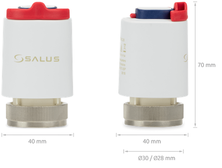 Salus siłownik termoelektryczny, M30 x 1,5 mm, 24 V AC, NC