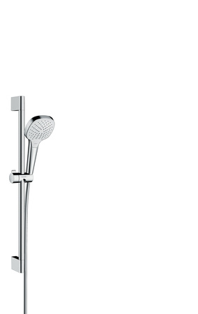 HG Croma Select E Zestaw prysznicowy 110 Vario EcoSmart z drążkiem 65 cm, Biały/Chrom
