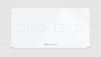 Podwójny pięciopolowy dotykowy szklany włącznik WSS-32