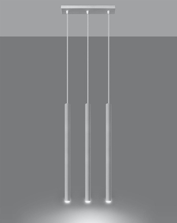 Lampa wisząca PASTELO 3 biała