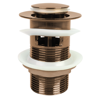 Korek spustowy klik-klak z przelewem