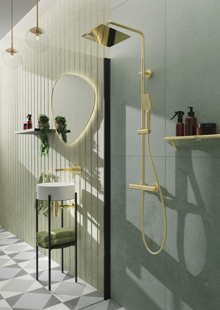 Ścianka prysznicowa / walk-in systemu Kerria Plus 80 cm nero KTS N38P