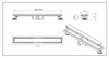 Duplex Standard 2w1 Odpływ liniowy 100 cm dwustronny chrom