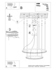 Żyrandol RIO 2 55/78 czarny LED 4000K