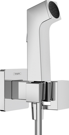 HG Bidetowa główka prysznicowa Bidette 1jet E EcoSmart z mieszaczem, uchwytem i wężem prysznicowym 125 cm, Chrom