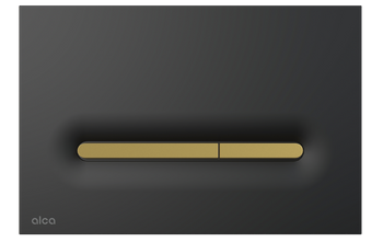 Przycisk sterujący do systemów podtynkowych, czarny-mat/złoty-mat