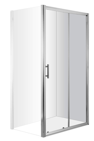 Drzwi prysznicowe wnękowe 140 cm - przesuwne