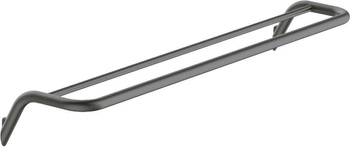 Wieszak na ręcznik podwójny - ścienny titanium ADI D631